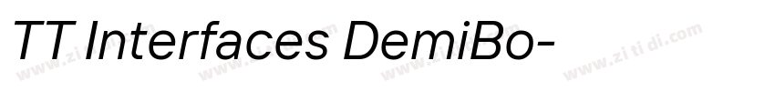 TT Interfaces DemiBo字体转换